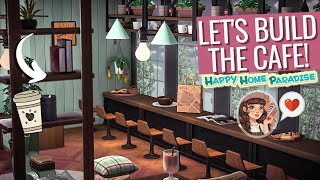 Lets build the CAFE on Happy Home Paradise  ACNH Speed Build  Animal Crossing New Horizons [upl. by Herold]