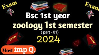 Bsc 1st year zoology 1st semester most important question 2024  bsc1stpaperzoology [upl. by Namsu963]