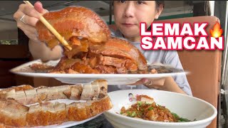 MUKBANG LEMAK BABI DAN SAMCAN BABI DI MIE TIONGSIM LEGENDARIS KOTA MEDAN 😍🔥 jejezhuang [upl. by Notna]