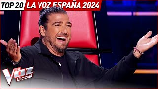 Top 20 Audiciones a Ciegas MÁS VISTAS de La Voz España 2024 [upl. by Eylatan86]