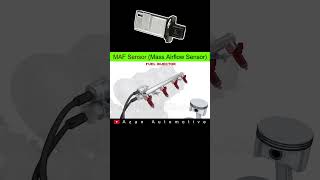 How does a MAF Sensor Mass Air Flow Sensor work mafsensor autotechnician [upl. by Latton786]