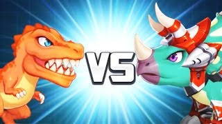 Dinobot TRex Vs Triceratops  Team Fight  Eftsei Gaming [upl. by Alliehs]