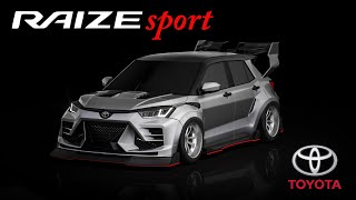 TOYOTA RAIZE 2022  MODIFIKASI FULL BODY KIT  MODIFIKASI DIGITAL [upl. by Evot]