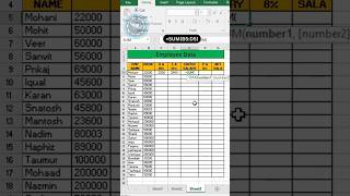 How to enter employee data in the companymsexcel excel shortvideo tending [upl. by Callista699]