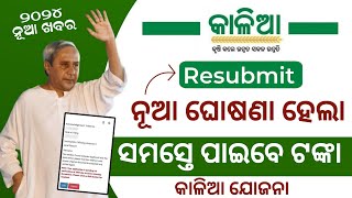 Kalia Yojana Resubmit Apply 2024  Kalia Yojana Odisha  Kalia Yojana Money New Update Odisha 2024 [upl. by Mesics26]