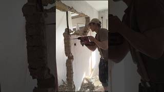 DoppeltürDurchbruch werkstatt holzwerken handwerk werkstatt diy holz abriss renovation [upl. by Ativad753]