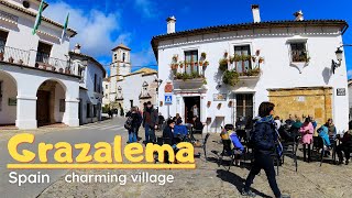 Grazalema Spain  charming village 4K Walk tour Province Cadiz [upl. by Kleeman838]