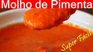 Como fazer MOLHO DE PIMENTA Receita Super Fácil COMO FAZER MOLHO DE PIMENTA  47 [upl. by Baun]