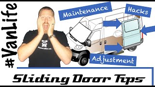 Van sliding side door maintenance adjustment tips and hacks Campervan RV Motorhome [upl. by Annetta997]