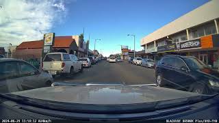 Main Road Moonah Tasmania  Pedestrian obstructing traffic [upl. by Mufinella]