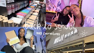 back to school  vlog on achète mes fourniture scolaire pour l’université [upl. by Fanni]