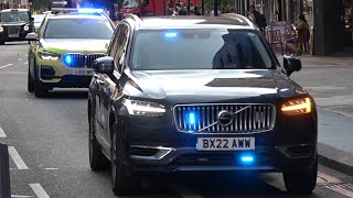 Metropolitan police ARV Convoy responding through Aldgate East [upl. by Maure]