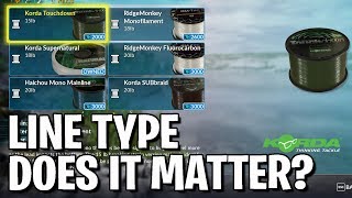 Does Line Type Matter  Waldsee Match Play  Fishing Sim World  Guide [upl. by Ranjiv]