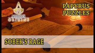 Assassins Creed Origins  Sobeks Rage Papyrus puzzle [upl. by Lattonia]