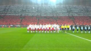 Hymn Polski  mecz z Urugwajem na PGE Arena w Gdańsku [upl. by Shayn]