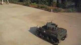 RC 16 M5 Stuart Tank with Paintball gun [upl. by Eissirhc575]