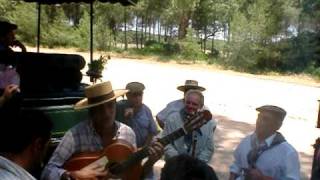 JUAN CANTANDO LOS MANDAMIENTOS CON LA REUNIÓN FANTASMA HERMANDAD DE BENACAZON  ROCIO 2010 [upl. by Schoening]