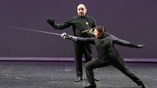 Italian Rapier Fencing Stocatta Lunga the Lunge [upl. by Ativla839]