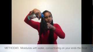 3 METHODS TO RETAIN MOISTURE IN LOCS [upl. by Petula605]