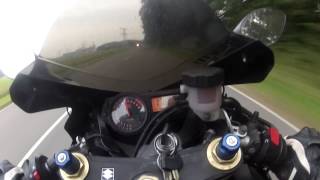 Suzuki GSXR 750 k4 2004 full yoshimura acceleration 0200KMh on abandoned autobahn [upl. by Ravi]