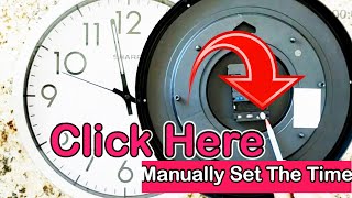 How Do I Manually Set My Atomic Clock  How to set up an Atomic Clock  Sharp Atomic Wall Clock [upl. by Suzi224]