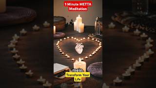 1 minute metta meditation viral shorts health viralvideos meditation mettameditation [upl. by Ecnerrot]