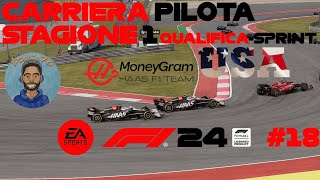 F1 202418TEXASQualifiche e SprintCarrieraPilotaGameplay ITA [upl. by Kwasi300]