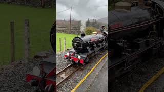 River Esk in the drizzle at Dalegarth 🚂☔  train steamengine trainspotting [upl. by Kelley]