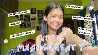 Hotel management par charchaa😄SalaryDepartmentCourses [upl. by Dani]