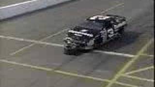 Earnhardts car pushes a tire down pit road [upl. by Capwell]