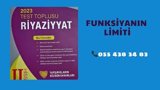 funksiyanın limiti yeni test toplusu [upl. by Ecnahoy998]