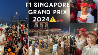 My F1 Singapore Grand Prix Experience  adrenaline unleashed⚠️ 🏎️🏎️🏎️ [upl. by Sremlahc241]