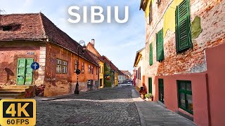 Driving in SIBIU Romania 🇷🇴  Panoramic City Tour in 4K 🚗 [upl. by Drud549]