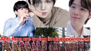 The funeral wreaths became meaningless with Sugas return bts Suga btsnews BTSlatestupdates [upl. by Yecart]