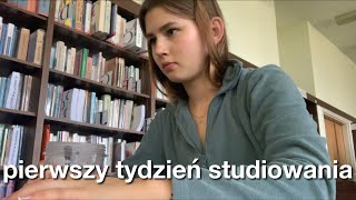 MÓJ PIERWSZY TYDZIEŃ NA STUDIACH  WEEKLY VLOG [upl. by Heng]