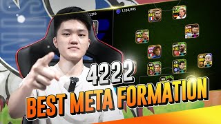 FORMASI META 4222 YANG NGEBANTU GUE JADI TOP GLOBAL  eFootball Mobile 2024 [upl. by Ylehsa765]