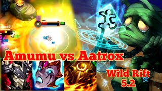 Amumu Top vs Aatrox  Wild Rift 52 Baron Lane [upl. by Atnovart]