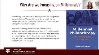 Millennial Philanthropy  Engaging the Next Generation of Volunteers and Donors [upl. by Llenram]