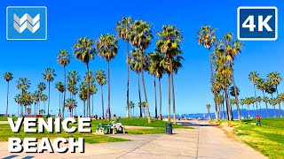 4K Morning Walk at Venice Beach in Los Angeles California USA Walking Tour amp Travel Guide 🎧 [upl. by Amliv37]