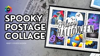 Spooky Postage Collage Card Crafty Bucket List [upl. by Bivins872]