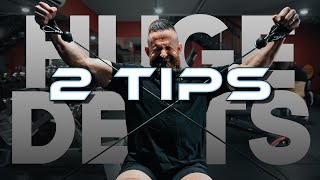 Tips for Huge Round Delts and Shoulders with Hypertrophy Coach Joe Bennett  Y Cable Raises [upl. by Devad]