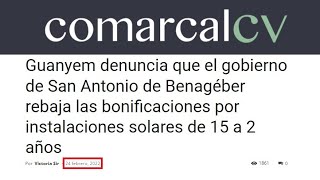 Reducción bonificación IBI por placas solares  Pleno 23 F 2022  SAB [upl. by Cnahc]