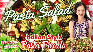 Pasta Salad  Italian Style  Simple Recipe eatcolor [upl. by Attecnoc525]