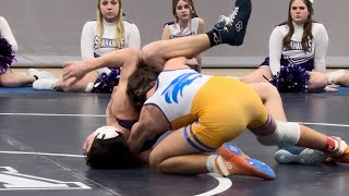 Logan King Delmar HS vs Ryan Buckler Sussex Academy Fall 292024 High School Wrestling 120 [upl. by Ratep120]