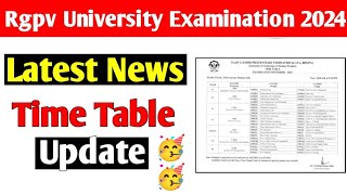 Rgpv time table update 🥳  rgpv latest news [upl. by Niobe]