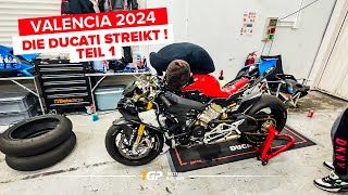 Die Ducatis streikten 🙁   Teil 1  Valencia Event 2024  Rennstrecken Vlog  TGP MotoRacing [upl. by Donnell211]