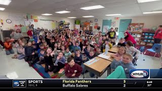 New Hampshire weather school visit Center Woods Elementary in Weare [upl. by Cini]