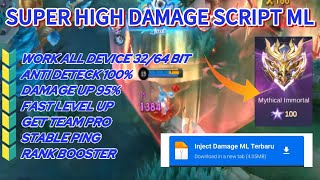 UPDATE TERBARU ‼️ Script high damage mobile legends all hero  Hack damage injector mlbb [upl. by Severn]