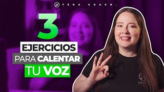 3 EJERCICIOS PARA CALENTAR LA VOZ TODOS LOS DÍAS  PREPARA TU VOZ ANTES DE CANTAR  YEKA COACH [upl. by Finzer202]