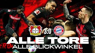 Alle Tore Bayer 04 schlägt Bayern München 30  BundesligaHighlights aus allen Perspektiven [upl. by Florine469]